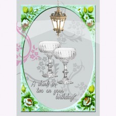  GREETING CARD Birthday Drink